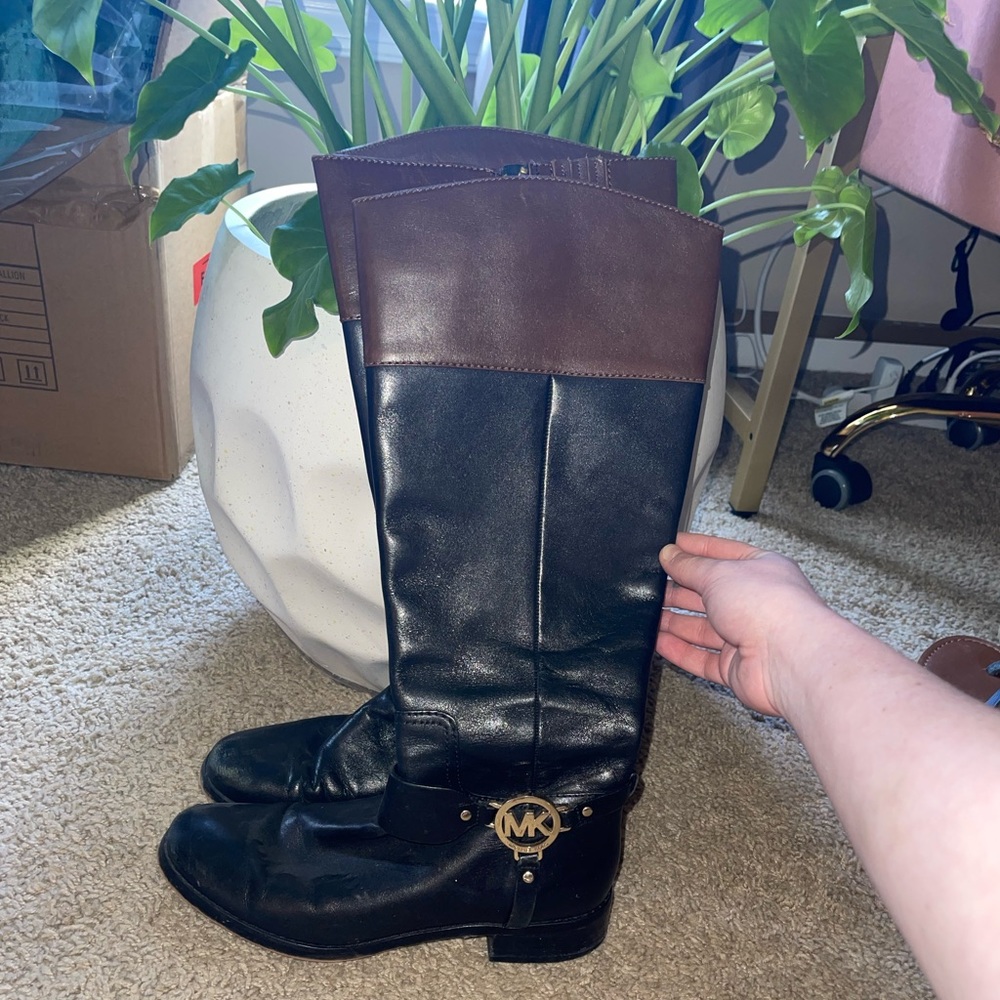 Michael kors leather boots
